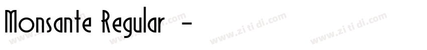 Monsante Regular字体字体转换
